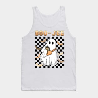 Spooky Season Cute Ghost Halloween Costume Boujee Boo-Jee Tank Top